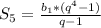 S_{5}= \frac{b_{1}*(q^{4}-1)}{q-1}