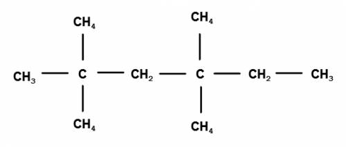 2, 2, 4, 4-тетраметилгексан, структурную формулу, )