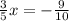 \frac{3}{5}x=- \frac{9}{10}&#10;