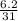 \frac{6.2}{31}