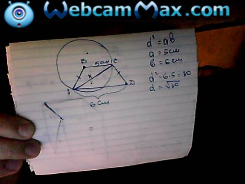 Втрапеции авсd (ав||сd) ad=6. окружность с центром в точке в и радиусом, равным 5, проходит через то