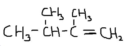 Составить структурную формулу по названию 2,3 диметилбутен-1