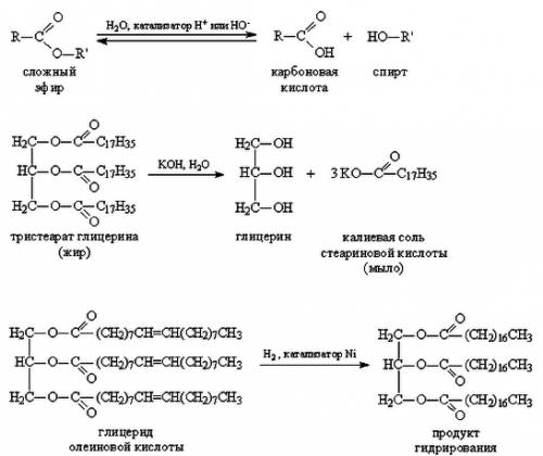 Свойства сложных эфиров.(с примерами уравнений,лучшему корона)