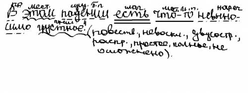 Вэтом падении есть что-то невыносимо грустное сделайте синктатический разбор