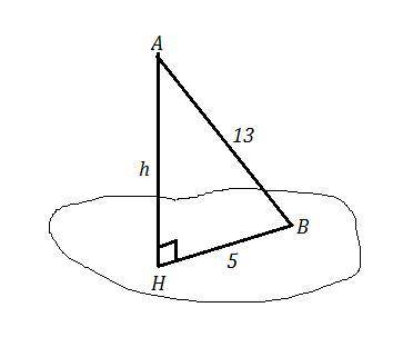 из точки а вне плоскости проведена наклонная ав, равная 13 см и проекция наклонной на плоскость, рав