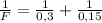 \frac{1}{F} = \frac{1}{0,3} + \frac{1}{0,15}