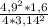 \frac{4,9^2 * 1,6}{4 * 3,14^2}