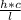 \frac{h*c}{l}