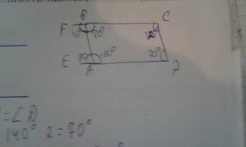 Надо! в четырех угольнике авсd угол в=d. угол в+d=140°,угол а=100°.установите параллельны ли вс и аd