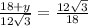 \frac{18+y}{12 \sqrt{3} } = \frac{12 \sqrt{3} }{18}