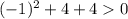 (-1)^2+4+40