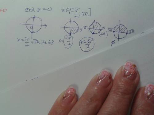 Скільки коренів рівняння cos x = 0 належать проміжку [-п\2 ; 3п]?