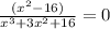 \frac{(x^2-16)}{x^3+3x^2+16}=0