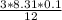 \frac{3*8.31*0.1}{12}