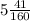 5 \frac{41}{160}