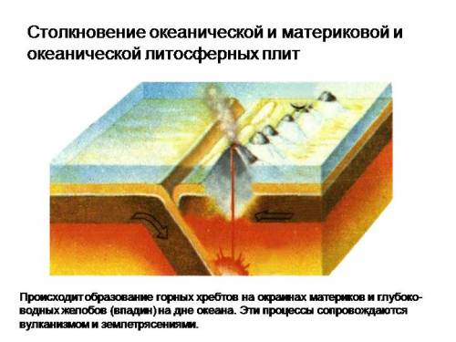 Отметьте на схеме строения дна океана место где происходит расхождение океанических плит литосферы с