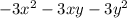 -3x^2-3xy-3y^2