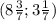 (8 \frac{3}{7};3 \frac{1}{7})