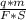 \frac{q * m}{F * S}