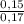 \frac{0,15}{0,17}