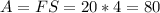 A=FS=20*4=80