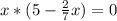 x*(5- \frac{2}{7} x)=0