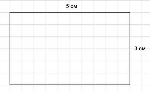 Сумма длин двух неравных сторон прямоугольника 8 см.длина одной из них 3 см.начерти этот прямоугольн