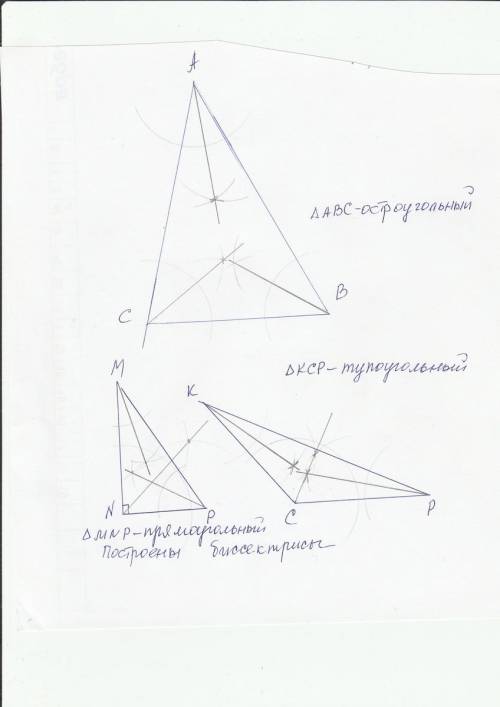 По .желательно показать рисунками! ) нужно в остроугольном,прямоугольном и тупоугольном треугольника