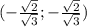 (-\frac{\sqrt{2}}{\sqrt{3}};-\frac{\sqrt{2}}{\sqrt{3}})