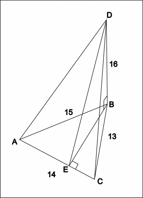 Основанием пирамиды является треугольник, длины которого равны 13 см, 14 см, 15 см. боковое ребро, п