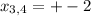 x_{3,4}=+-2