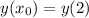 y(x_{0})=y(2)