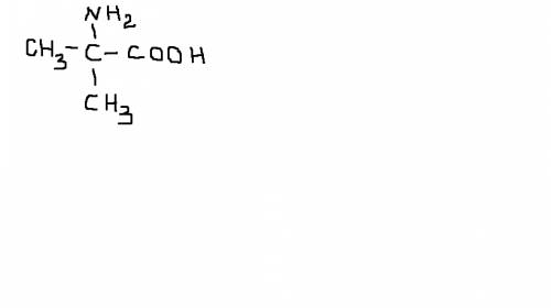 Составьте структурную формулу 2-амино-2-метилпропановой кислоты