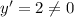 y'=2 \ne 0