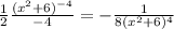 \frac{1}{2} \frac{(x^2+6)^{-4}}{-4} = -\frac{1}{8(x^2+6)^4}