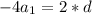 -4a_{1}=2*d