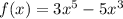 f(x)=3x^5-5x^3