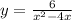 y= \frac{6}{ x^{2} -4x}