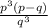 \frac{p^3(p-q)}{q^3}