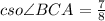 cso \angle BCA = \frac{7}{8}