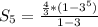 S_{5}= \frac{ \frac{4}{3} *(1-3^5)}{1-3}