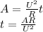 A=\frac{U^2}{R}t\\t=\frac{AR}{U^2}