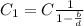 C_1=C\frac1{1-\frac bd}