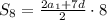 S_8= \frac{2a_1+7d}{2}\cdot8