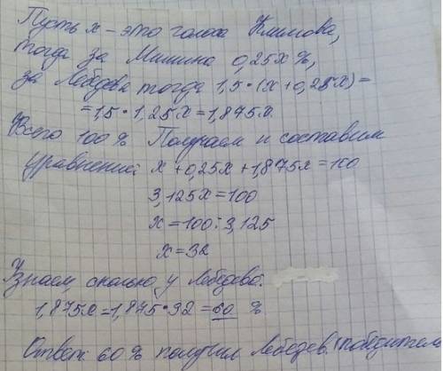 На должность заведующего кафедрой претендовало три кандидата: климов, лебедев, мишин. во время выбор