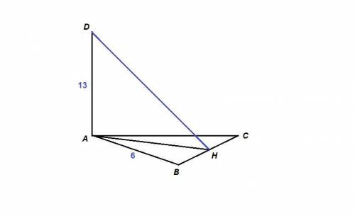 Звершини рівностороннього трикутника авс проведено перпендикуляр ad до площини трикутника. знайдіть