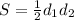 S= \frac{1}{2} d_1d_2