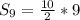 S_{9} = \frac{10}{2} *9