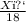 \frac{X﻿}{18}