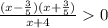 \frac{(x-\frac{3}{5} )(x+\frac{3}{5} )}{x+4} 0